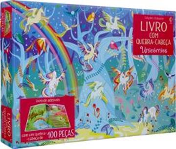 Imagem de UNICORNIOS - LIVRO COM QUEBRA-CABECA