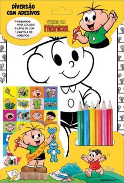 Picture of TURMA DA MONICA - DIVERSAO COM ADESIVOS - CEBOLINHA