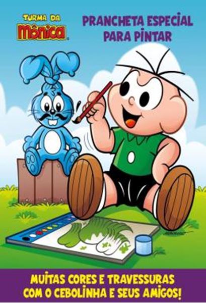Picture of TURMA DA MONICA - PRANCHETA ESPECIAL PARA PINTAR - CEBOLINHA