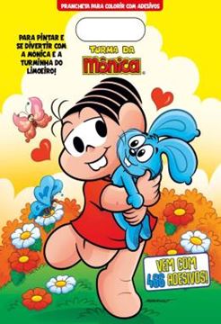 Imagem de TURMA DA MONICA - PRANCHETA PARA COLORIR COM ADESIVOS