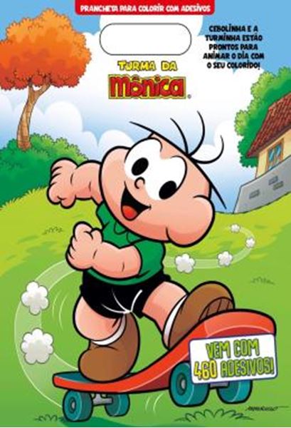 Picture of TURMA DA MONICA - PRANCHETA PARA COLORIR COM ADESIVOS - CEBOLINHA - 2ª ED.