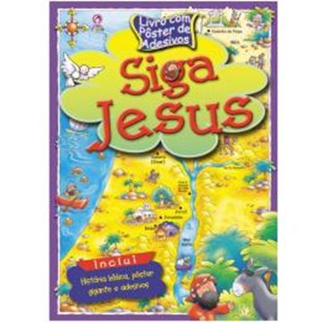 Imagem de SIGA JESUS - LIVRO POSTER DE ADESIVOS
