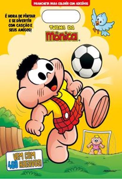 Picture of TURMA DA MONICA - PRANCHETA PARA COLORIR COM ADESIVOS - CASCAO