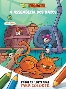 Imagem de TURMA DA MONICA - FABULAS ILUSTRADAS PARA COLORIR - A ASSEMBLEIA DOS RATOS