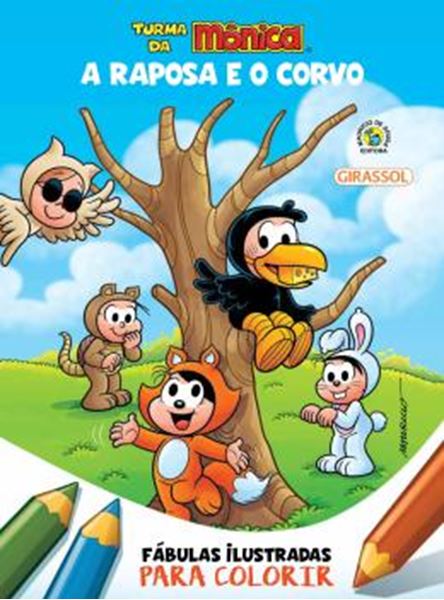 Picture of TURMA DA MONICA - FABULAS ILUSTRADAS PARA COLORIR - A RAPOSA E O CORVO