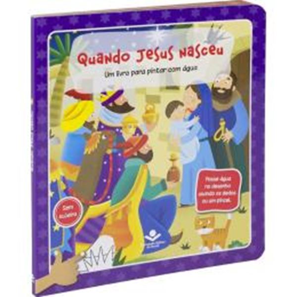 Picture of UM LIVRO PARA PINTAR COM AGUA - QUANDO JESUS NASCEU