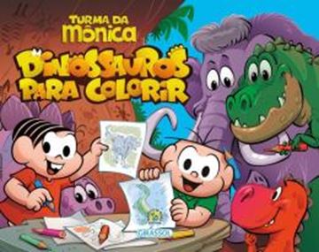 Imagem de TURMA DA MONICA - DINOSSAUROS PARA COLORIR