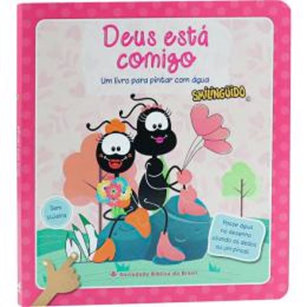 Picture of UM LIVRO PARA PINTAR COM AGUA - SMILINGUIDO - DEUS ESTA COMIGO