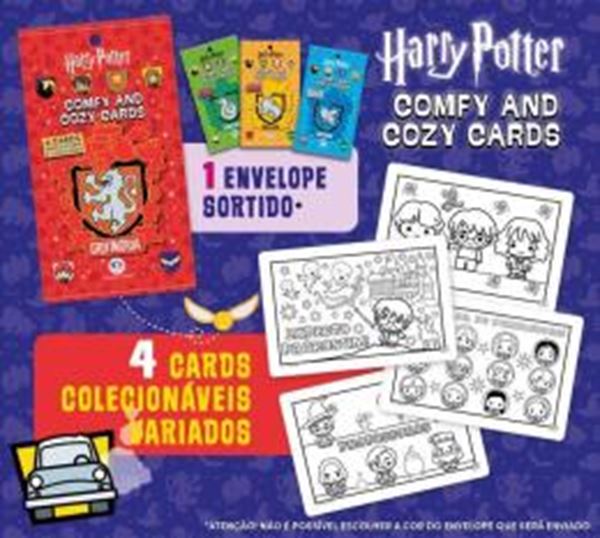 Picture of COLECAO COMFY & COZY 4 CARDS - HARRY POTTER - COMFY AND COZY CARDS