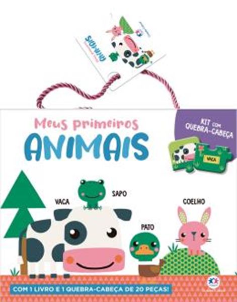 Picture of MEUS PRIMEIROS ANIMAIS - KIT COM LIVRO E QUEBRA-CABECA DE 20 PECAS